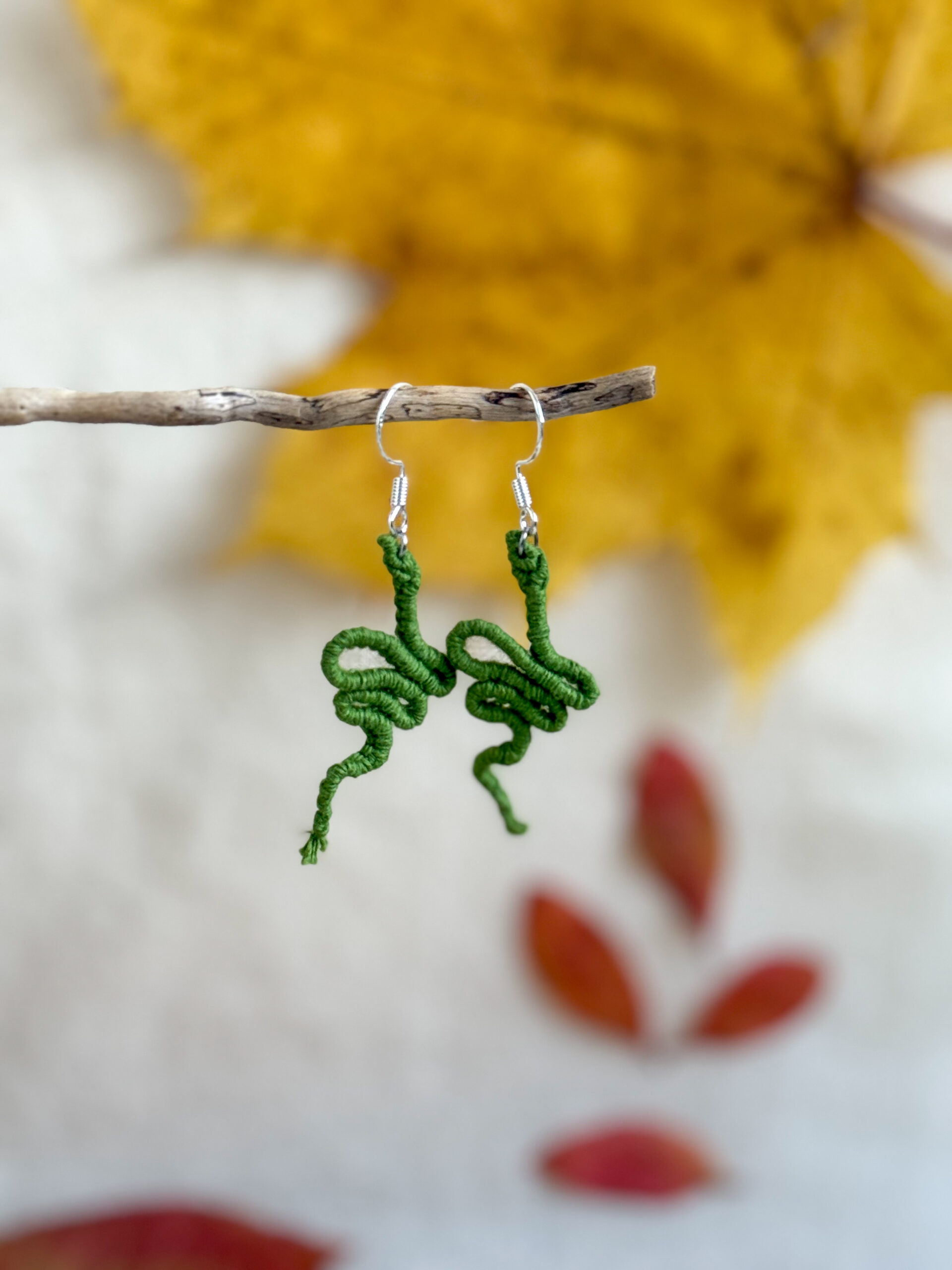Boucles d’oreilles « Manasa » – Vert Mousse