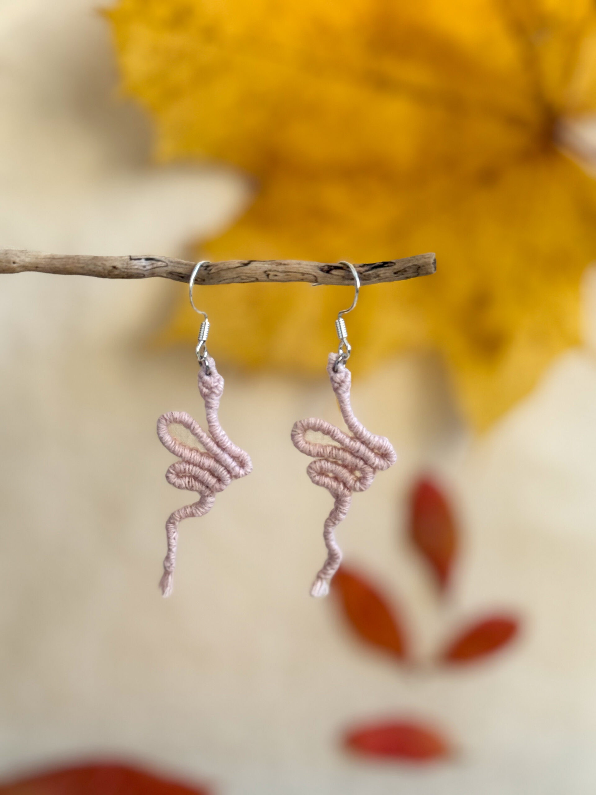 Boucles d’oreilles « Manasa » – Rose Pastel