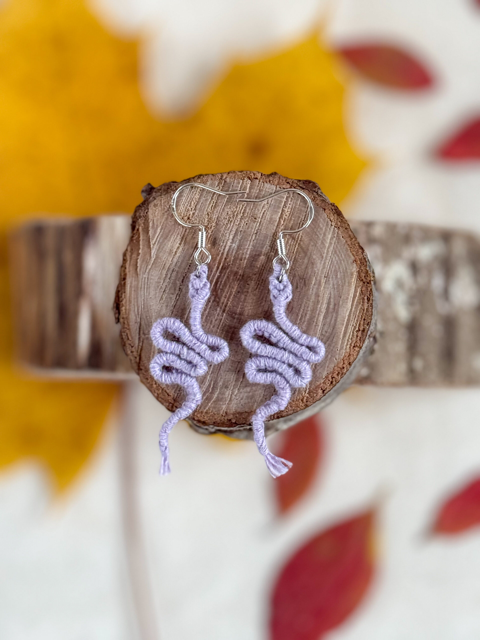 Boucles d’oreilles « Manasa » – Lavande