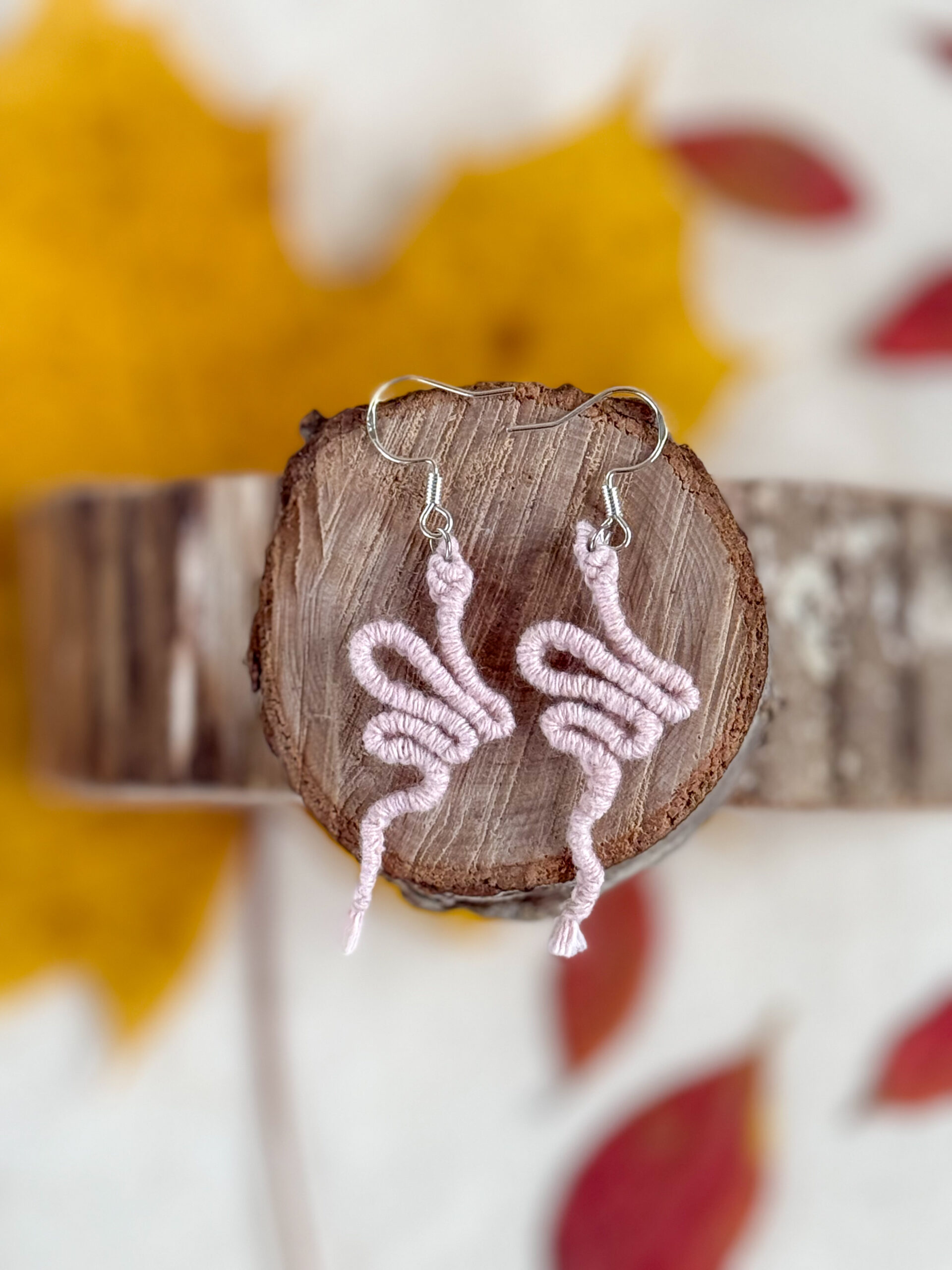 Boucles d’oreilles « Manasa » – Rose Pastel – Image 3