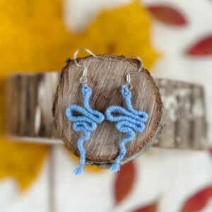 Boucles d'oreilles "Manasa" - Bleu Parfait