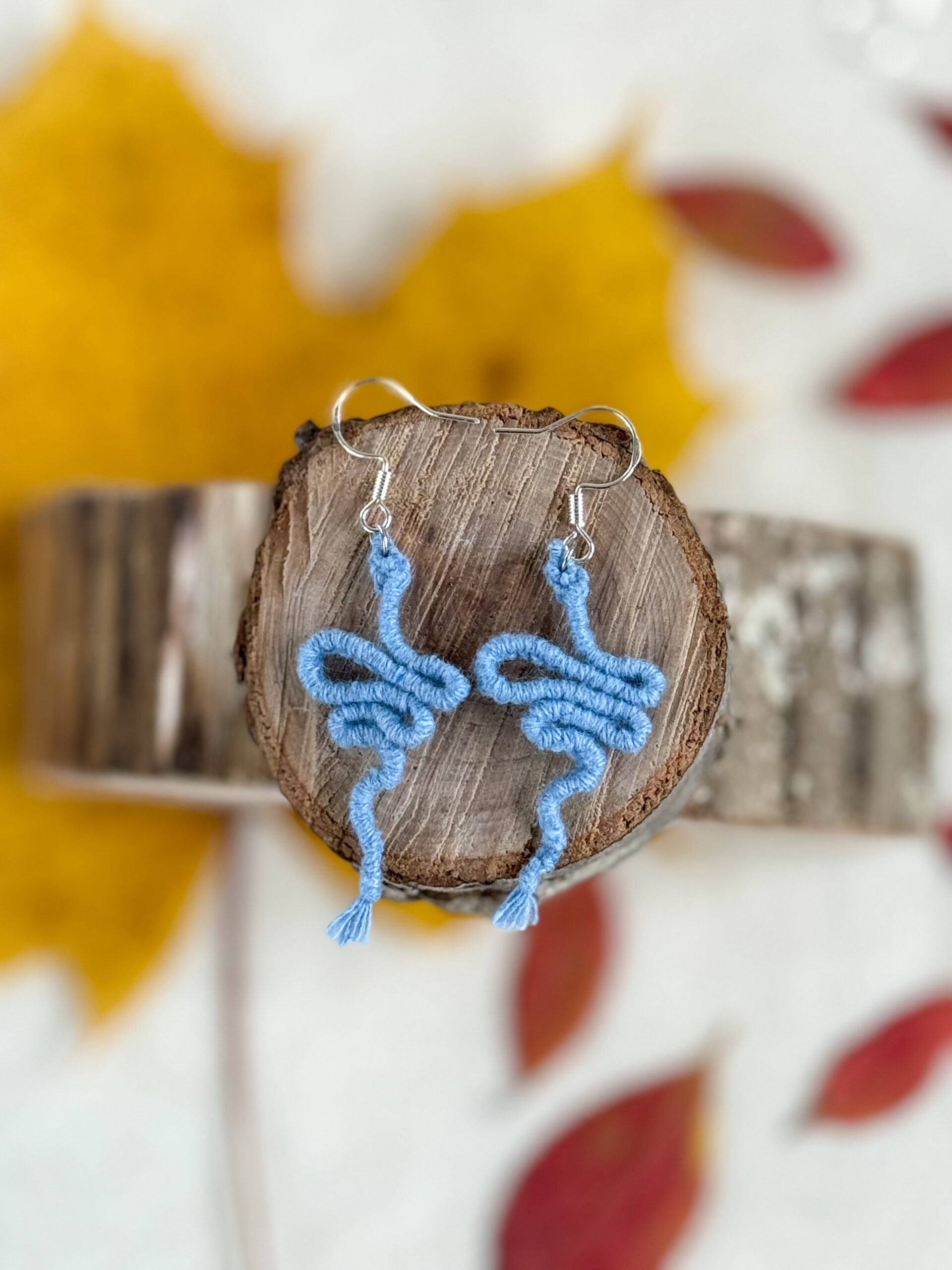 Boucles d'oreilles "Manasa" - Bleu Parfait