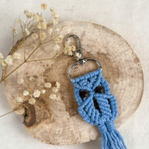 Porte-clés Chouette - Bleu Parfait