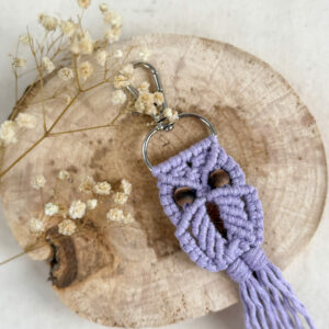 Porte-clés Chouette - Lavande