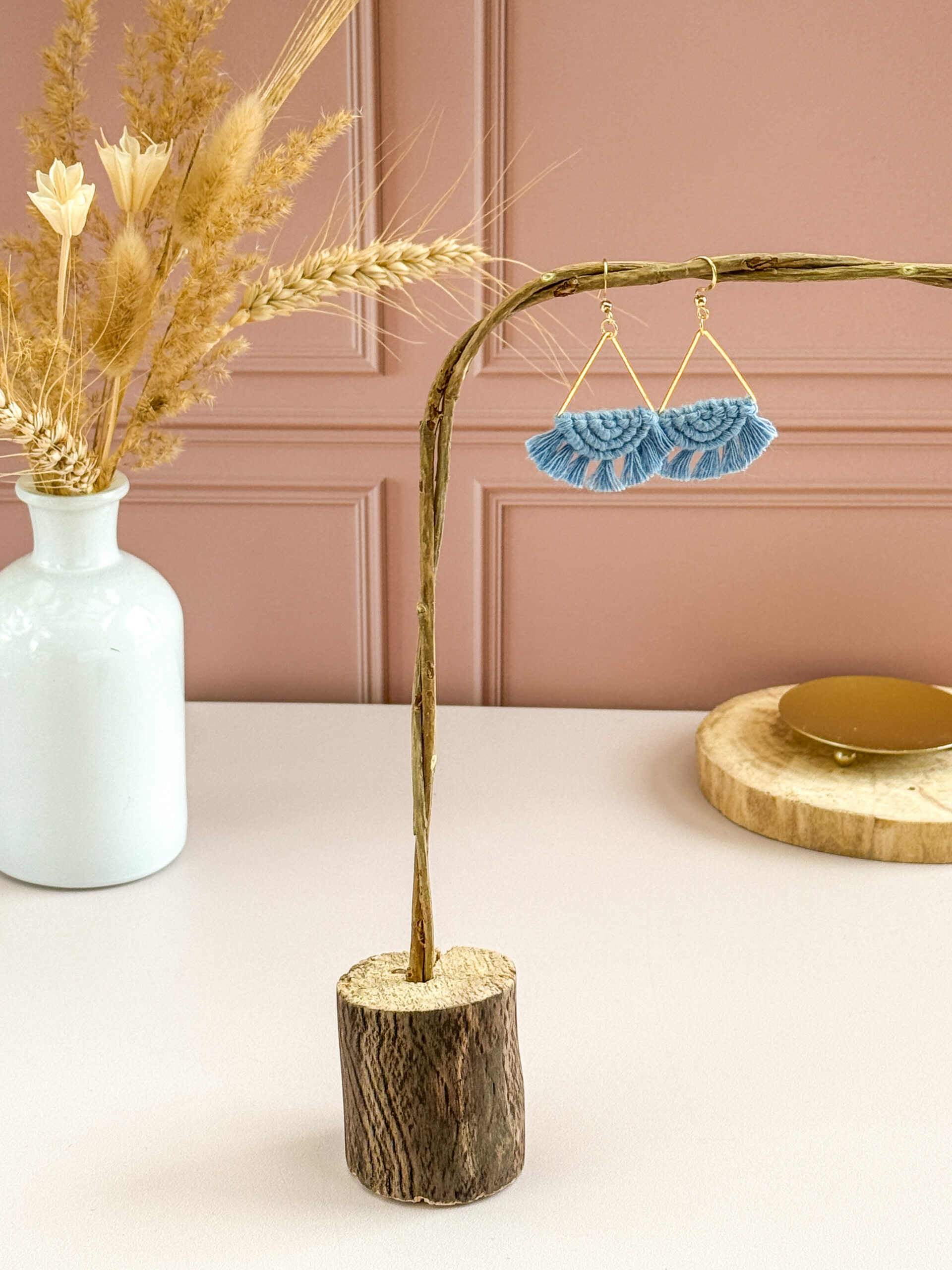 Boucles d'oreilles "Céleste" - Bleu Parfait – Image 2