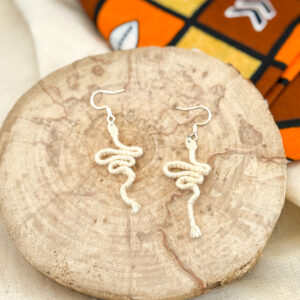 Boucles d'oreilles "Manasa" - Jaune Beurre