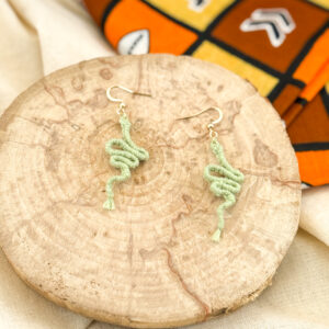 Boucles d'oreilles "Manasa" - Matcha