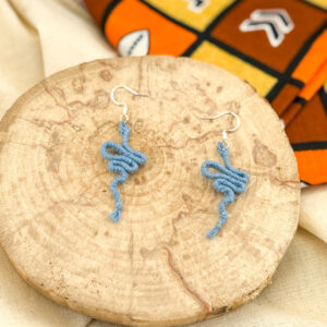 Boucles d'oreilles "Manasa" - Bleu Parfait