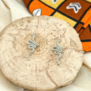 Boucles d'oreilles "Manasa" - Pâle Olive