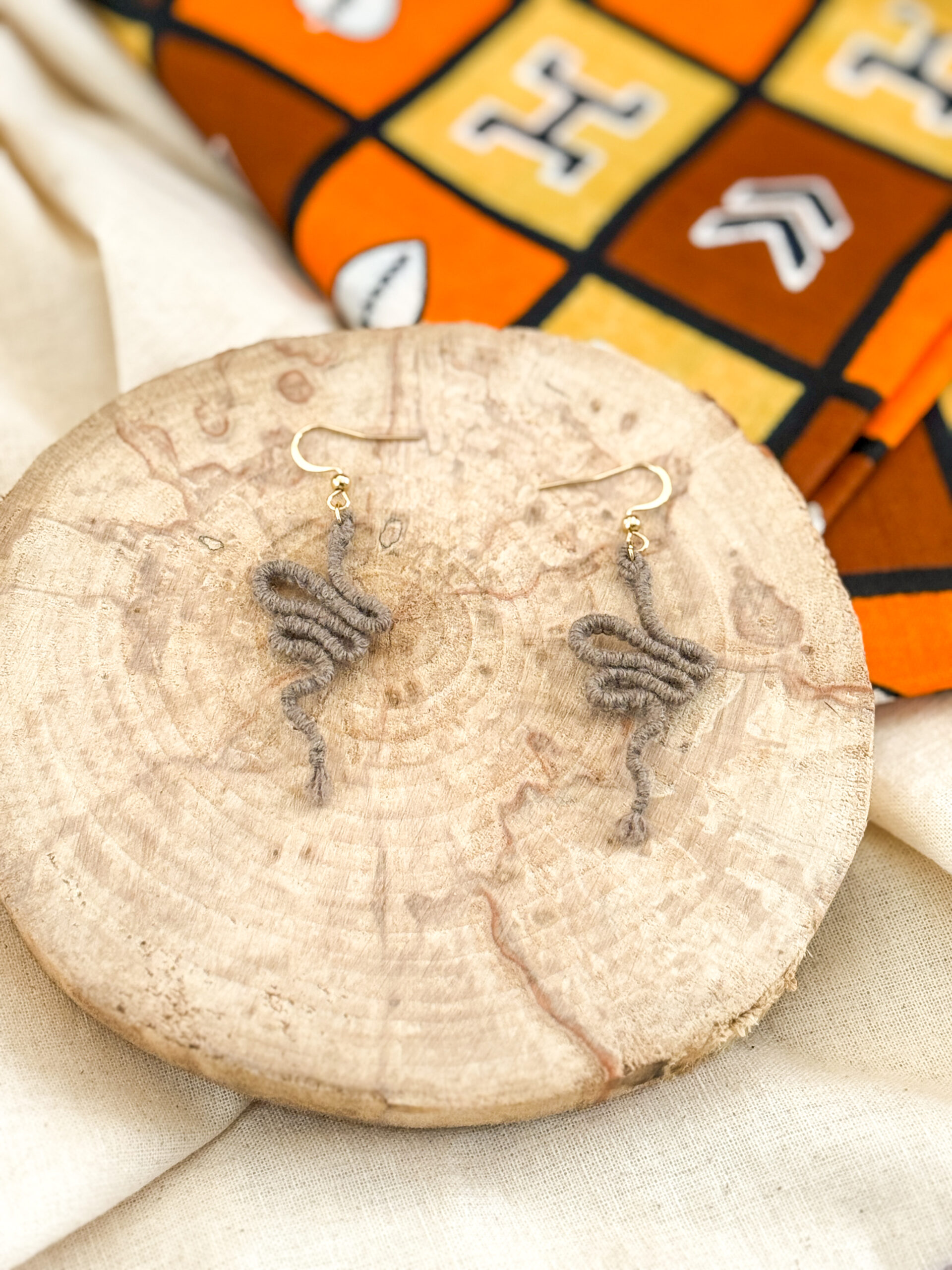 Boucles d'oreilles "Manasa" - Mocha Mousse