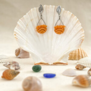 Boucles d’oreilles « Ondine » – Orange