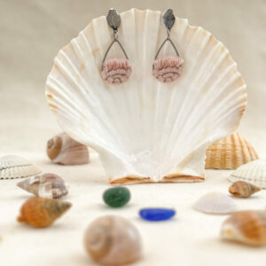 Boucles d’oreilles « Ondine » – Rose Pastel