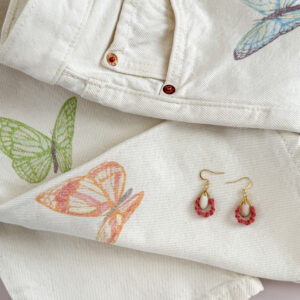 Boucles d'oreilles "Brin de Vie" - Pivoine