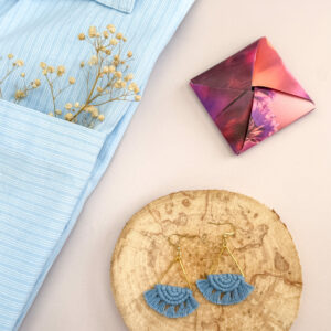 Boucles d'oreilles "Céleste" - Bleu Parfait