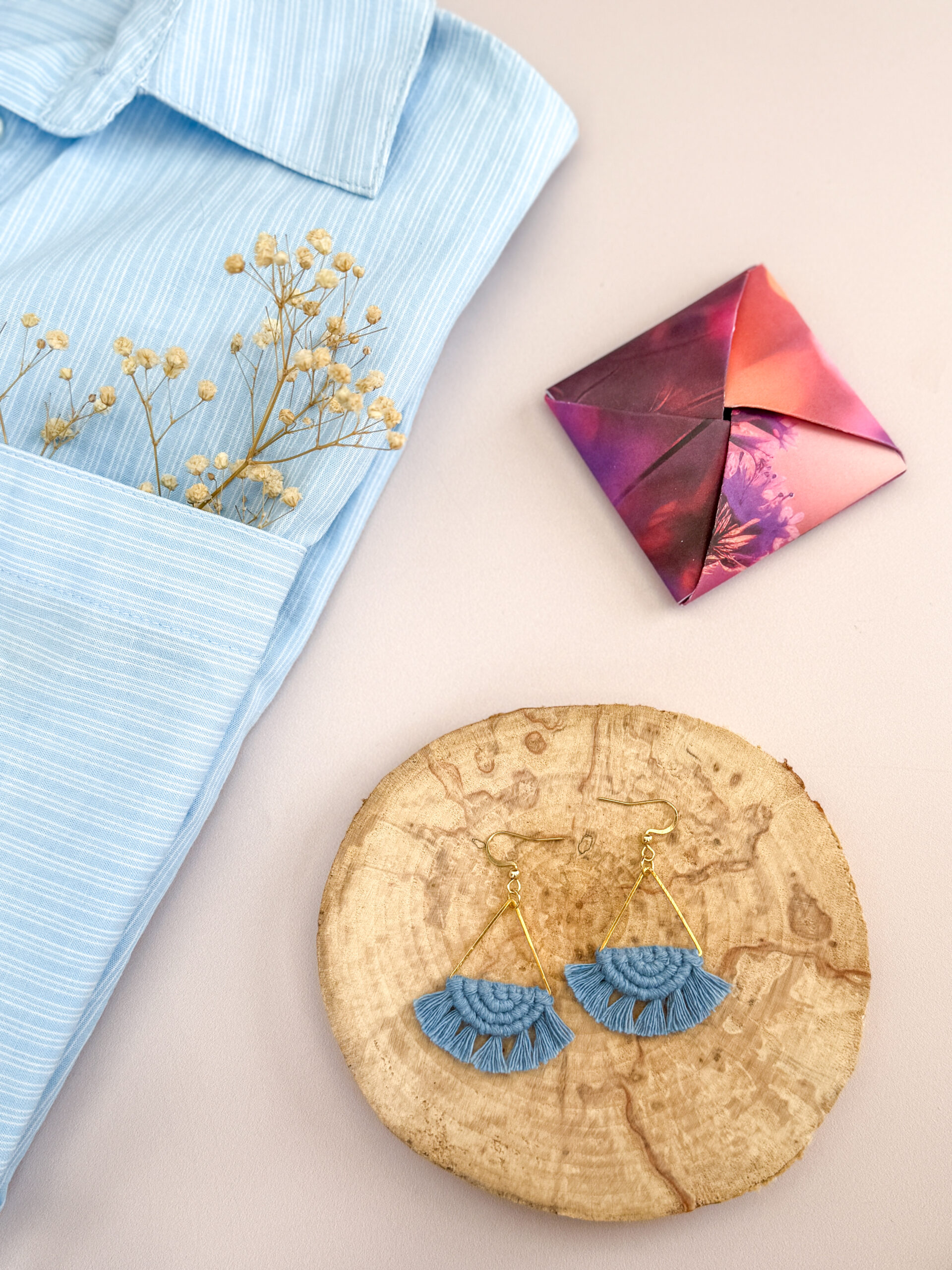 Boucles d'oreilles "Céleste" - Bleu Parfait