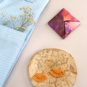 Boucles d'oreilles "Céleste" - Orange