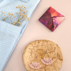 Boucles d'oreilles "Céleste" - Rose Pastel