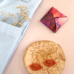 Boucles d'oreilles "Céleste" - Terracotta