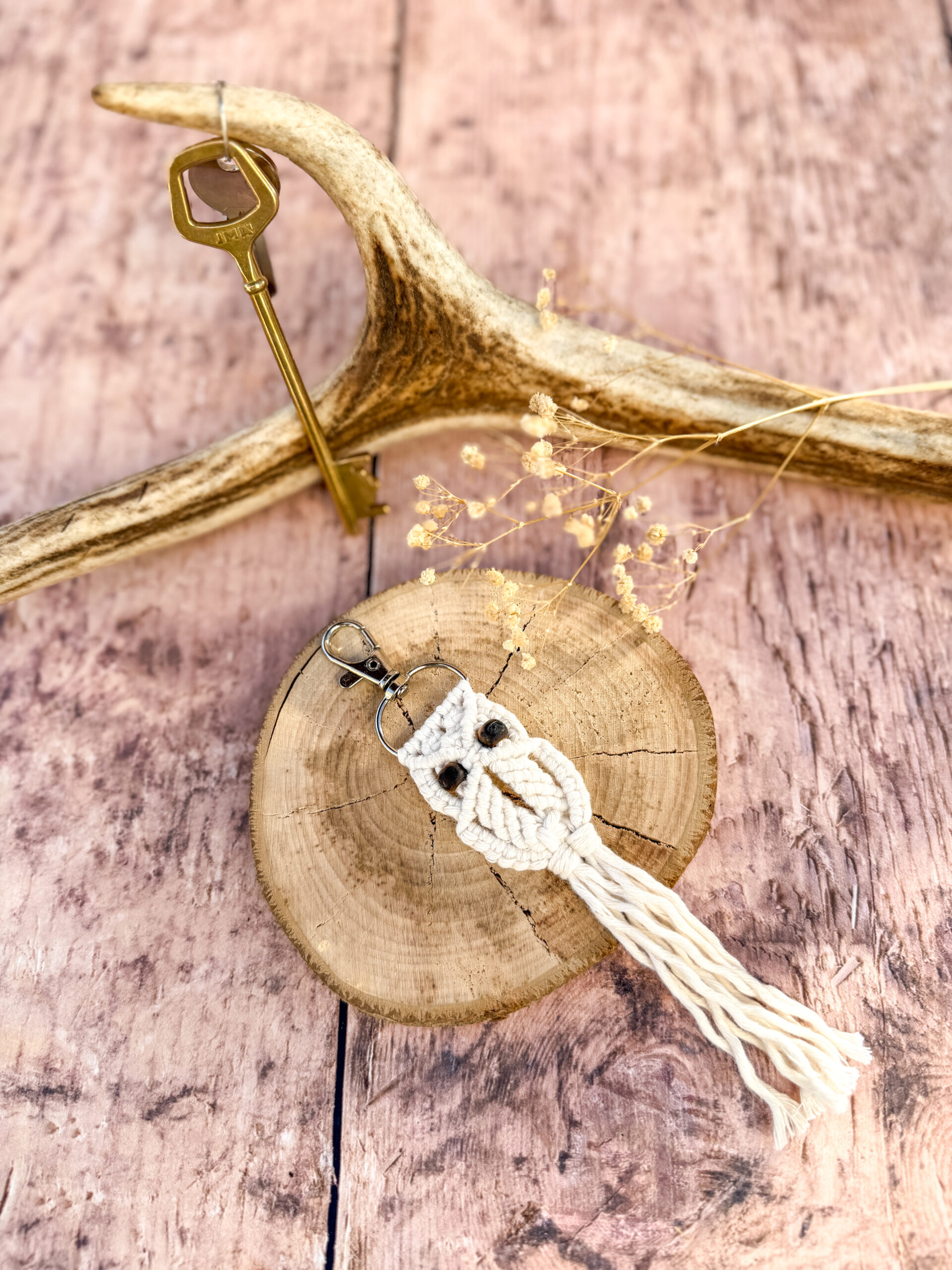 Porte-clés Chouette - Naturel – Image 3