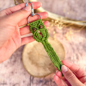 Porte-clés Chouette - Vert Mousse